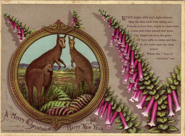 1881 early australian Christmas cards