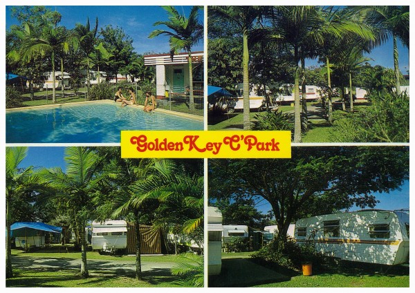 Golden Key C'Park. Published by PEER Productions of Cairns. Postcard, 10.5 x 14.8 cm. Collection of Mandy B.