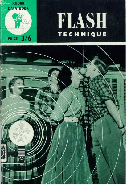 Data book for flash photography. 21.4 x 14 cm. 48 page stapled booklet. 1958. Private collection of Ed J.