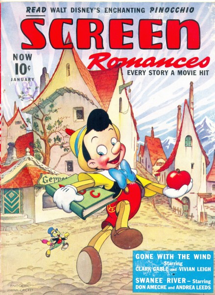 Movie magazine, circa 1939. 29 x 21.5 cm.