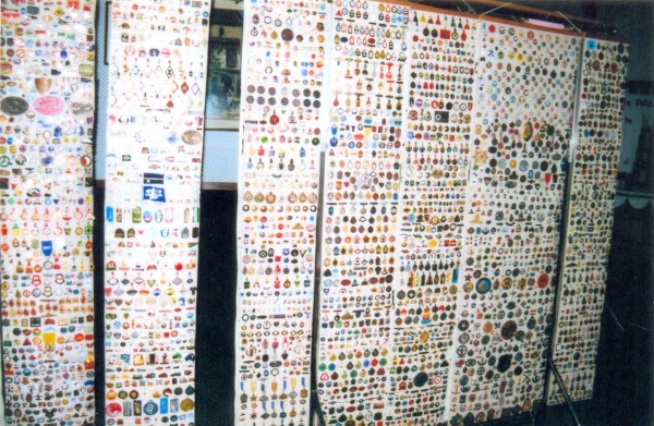 Badges, wall of Bill Millar#1