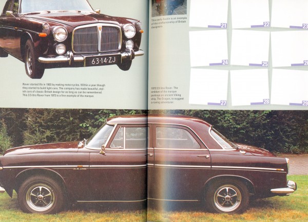 Diary pages from 'The Vintage car diary 1997' by Hidde Halbertsam, Rebo Productions, 24 x 17 cm, 1996. Collection of Richard Felix.