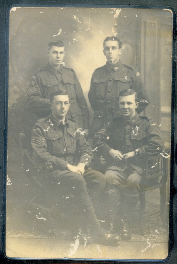 [Formal group including Jim], Photographie Gerizberg, Paris, 14 x 9 cm, 1917. Collection of K. Houston.