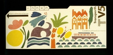 Perth train ticket designed by Les Mason.